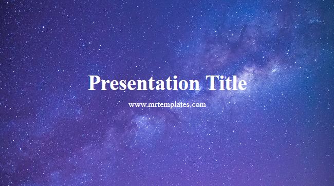 Galaxy Ppt Template Mr Templates